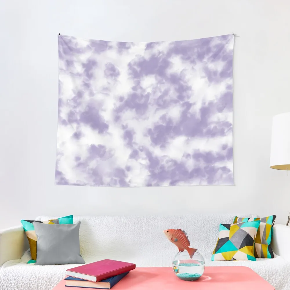 

Purple Clouds Tie Dye Tapestry Bathroom Decor Wallpaper Bedroom Tapestry