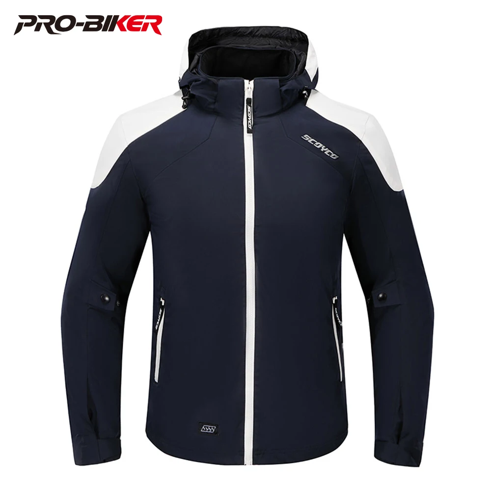 

Men's Motorcycle Jacket Waterproof Motorbike Jacket Windbreak Keep Warm Moto Riding Clothing With Removable Liner Rider Jacket