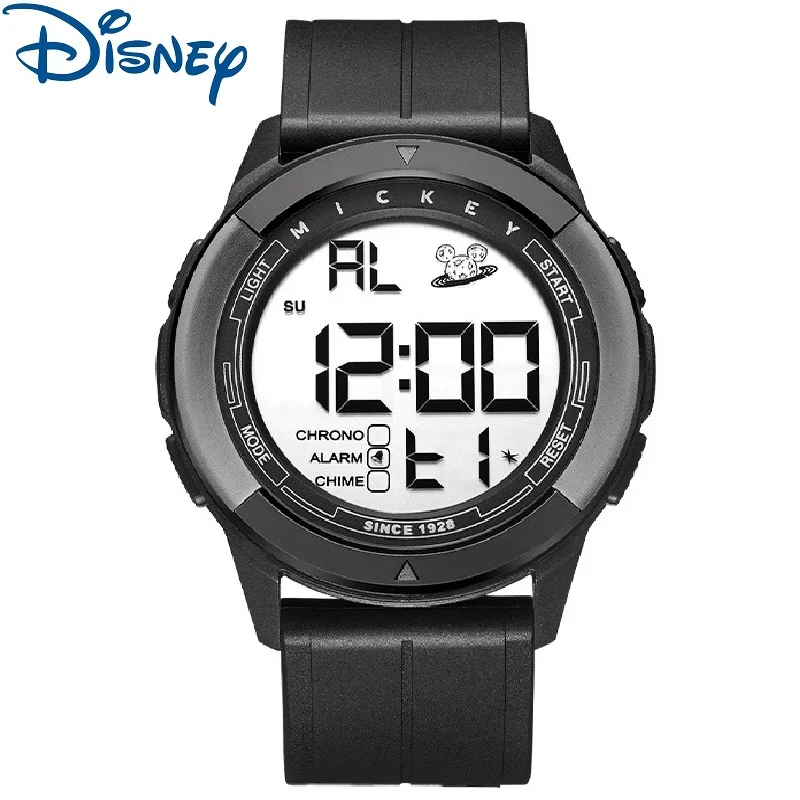 Disney Watch For Men Mickey Digital Wristwatch Electronic Boy New Chronograph Calendar мужские часы электронные Reloj De Pulsera