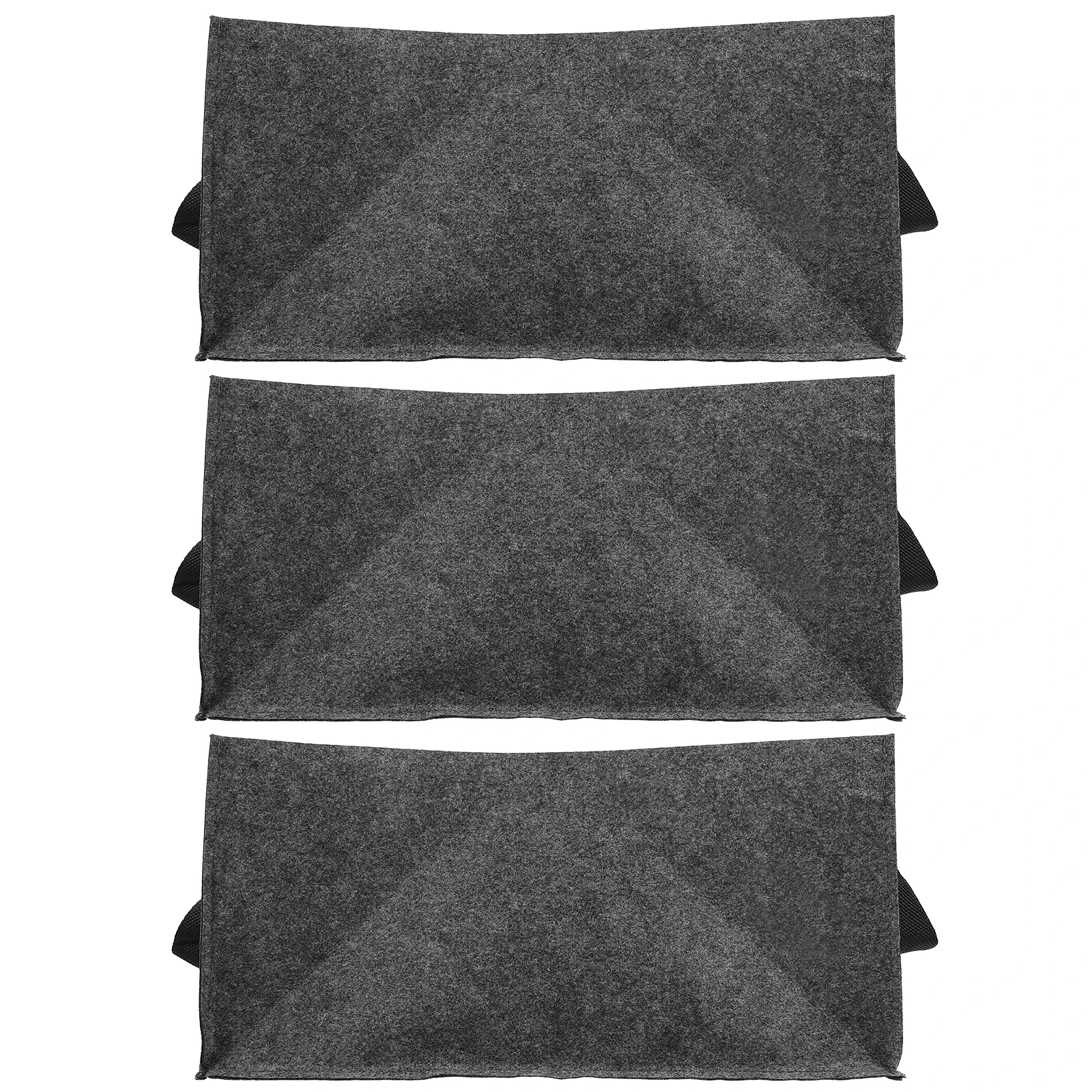 

3pcs Rectangular Grow Bag Planting Bag Breathable Nonwoven Reusable Garden Vegetable Nursery Container Foldable For Balcony