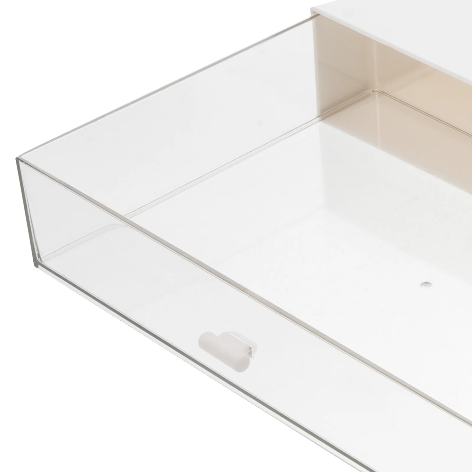 

Storage Drawer Organizer with Clear Window for Cosmetics Jewelry and Desk Essentials Desktop Storage Box Tidy Home Organization