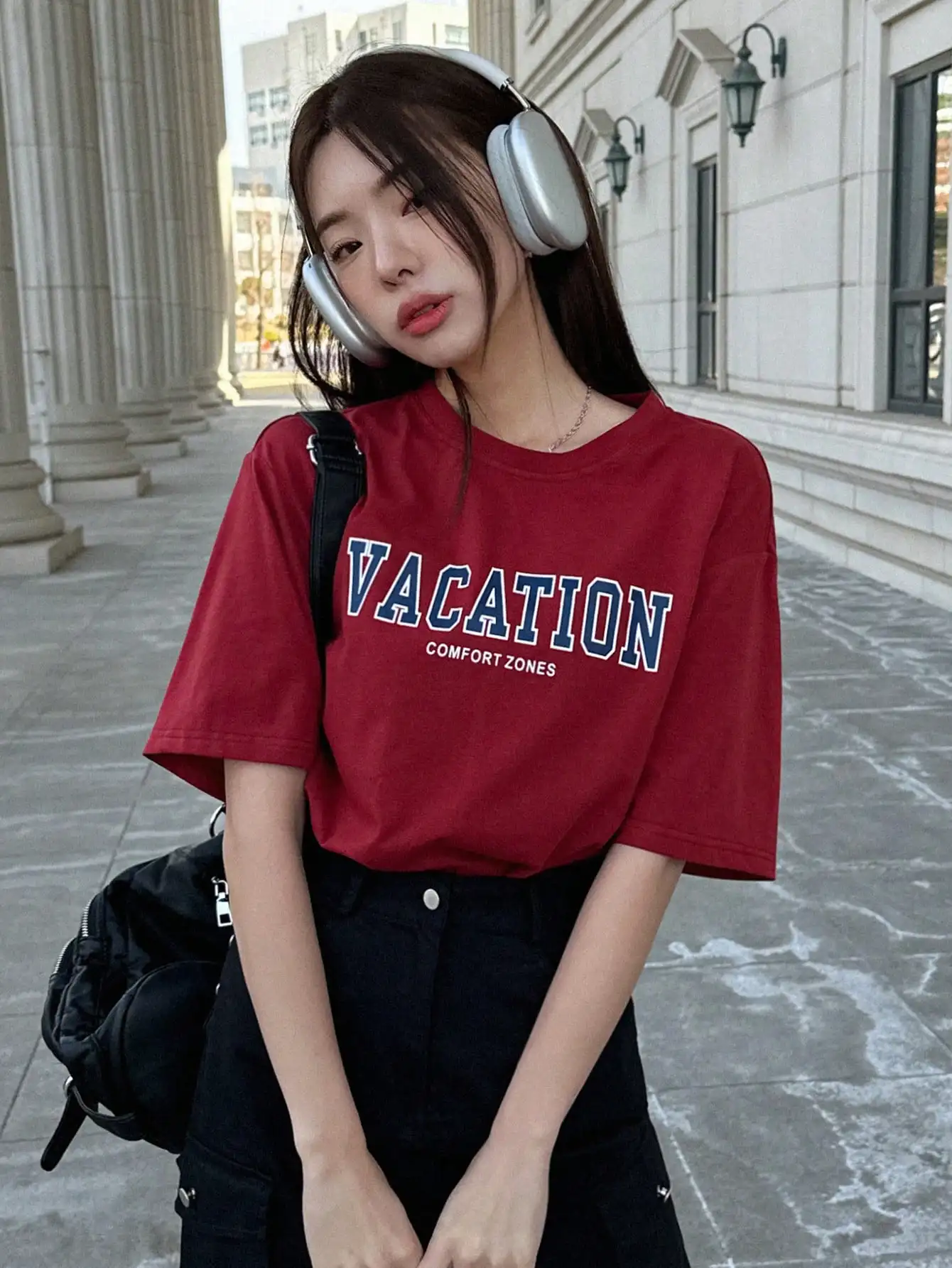 Vacation Comfort Zones Letter Graphic T-Shirts Women Fashion Cotton Tshirts Street Hip Hop Clothes Breathable Summer Female Tees