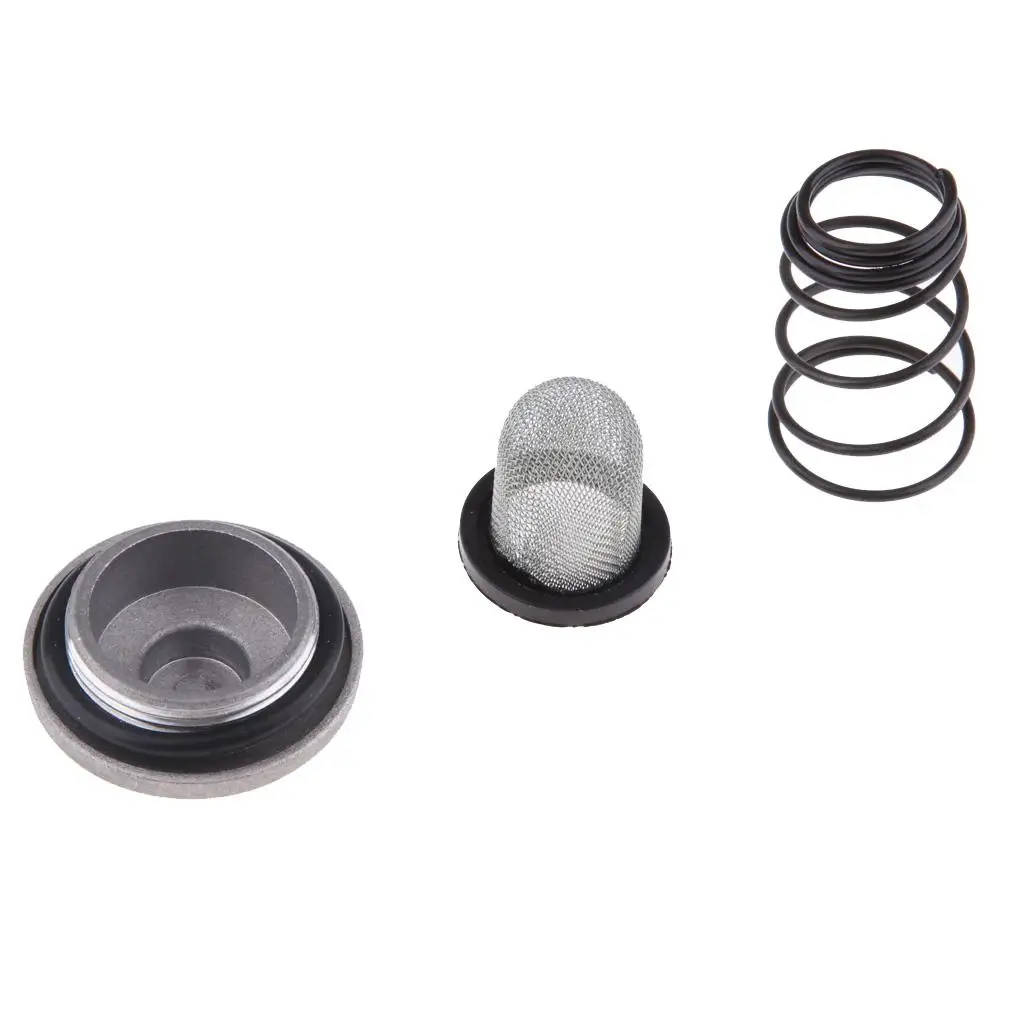 Engine Oil Drain Plug/Spring/Mesh Filter Universal for GY6 50 80 125 150cc Scooter Parts & Accessories