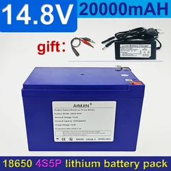 Batteria agli ioni di litio da 14.8V 20000mAh 4 s5p, adatta per apparecchiature da 16.8V, Inverter ad alta potenza, cella solare per auto turistiche così via