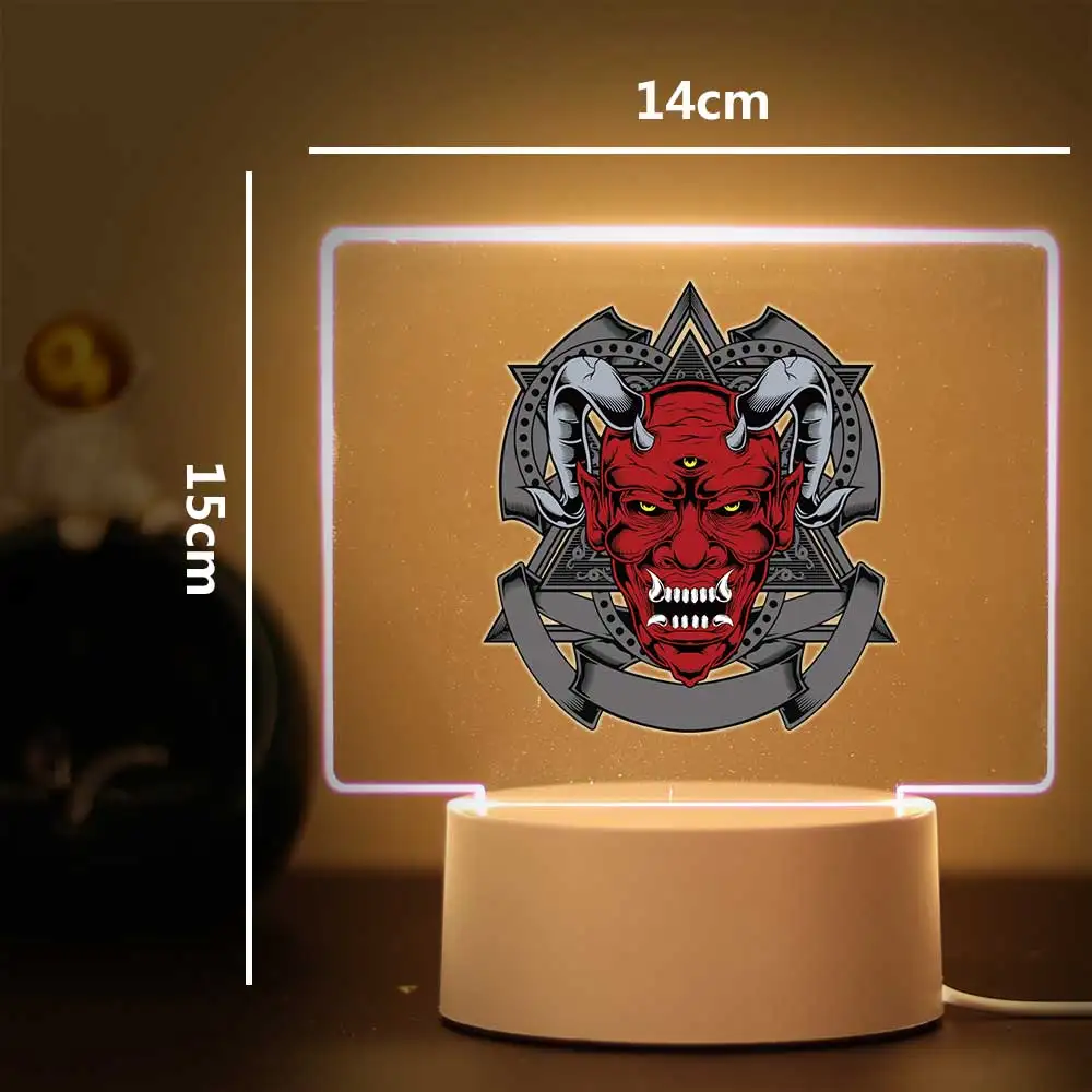 1 pc hot Demon motif Kids Night Light For Bedroom Decor Light  Gifts