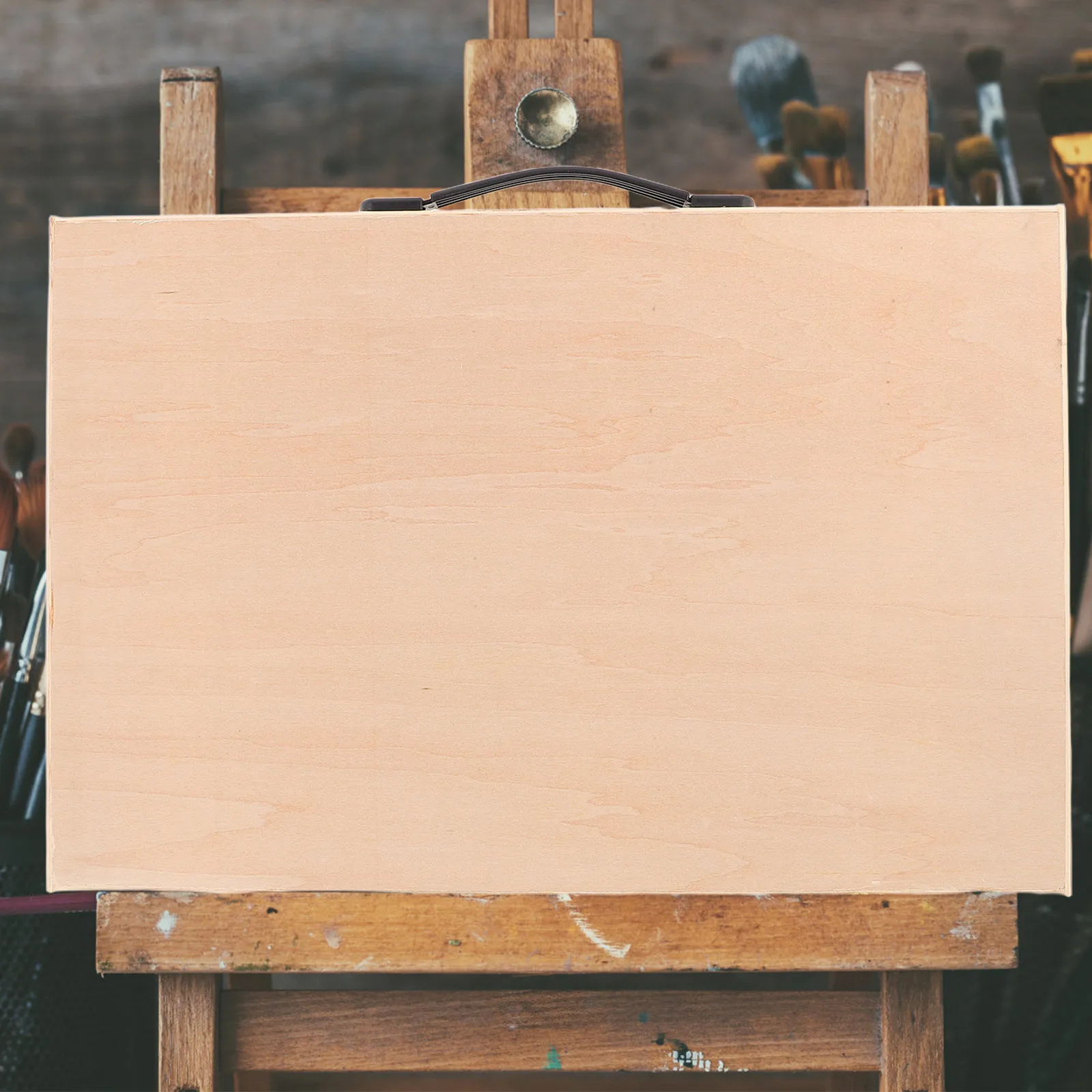 

Portable Solid Wood Drawing Board 17.4x11.7x0.6 Inch Smooth Media Compatible Sketching Tool for Students Travel Artists