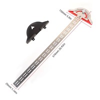 0-70° Adjustable Woodworkers Edge Rule Accurate Scale Angle Measure Angle Finder Stainless Steel T-Type Digital Protractor