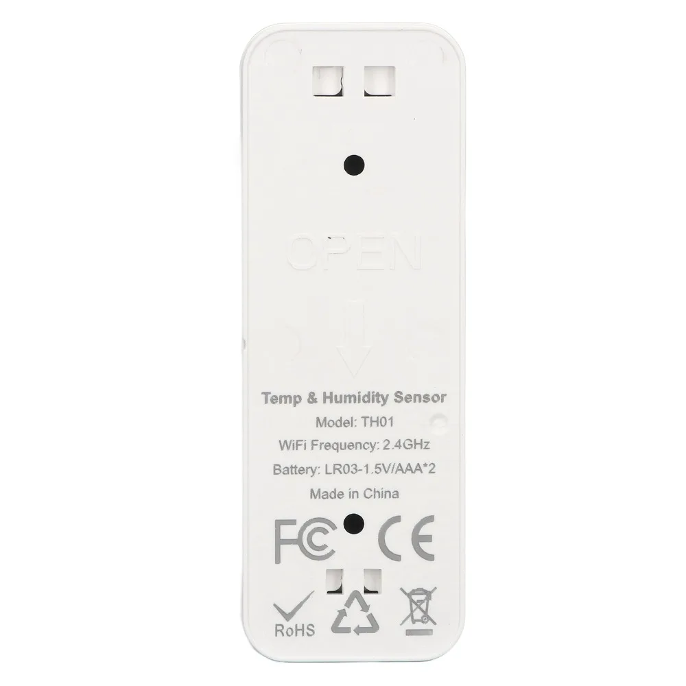 

TH01 Temperature Humidity Sensor -20℃ - 60℃/0% -100.0% RH WiFi 2.4G Hygrometer Thermometer Remote Control Data Storage