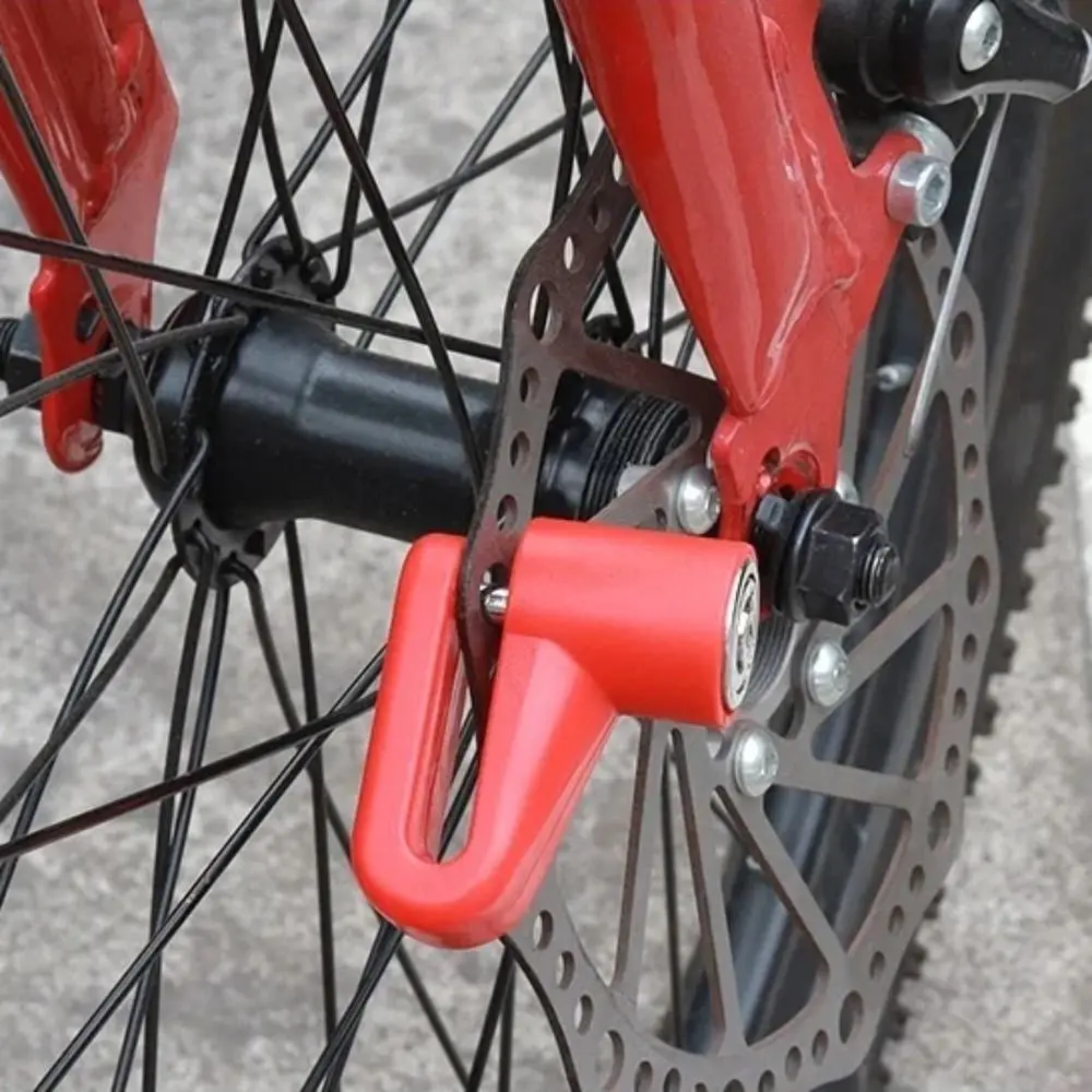 Portable Steel Wire Bicycle Disc Brake Lock Key Lock Mini Size Bike Lock with Bracket Heavy Duty Anti Theft Lock Motorcycle
