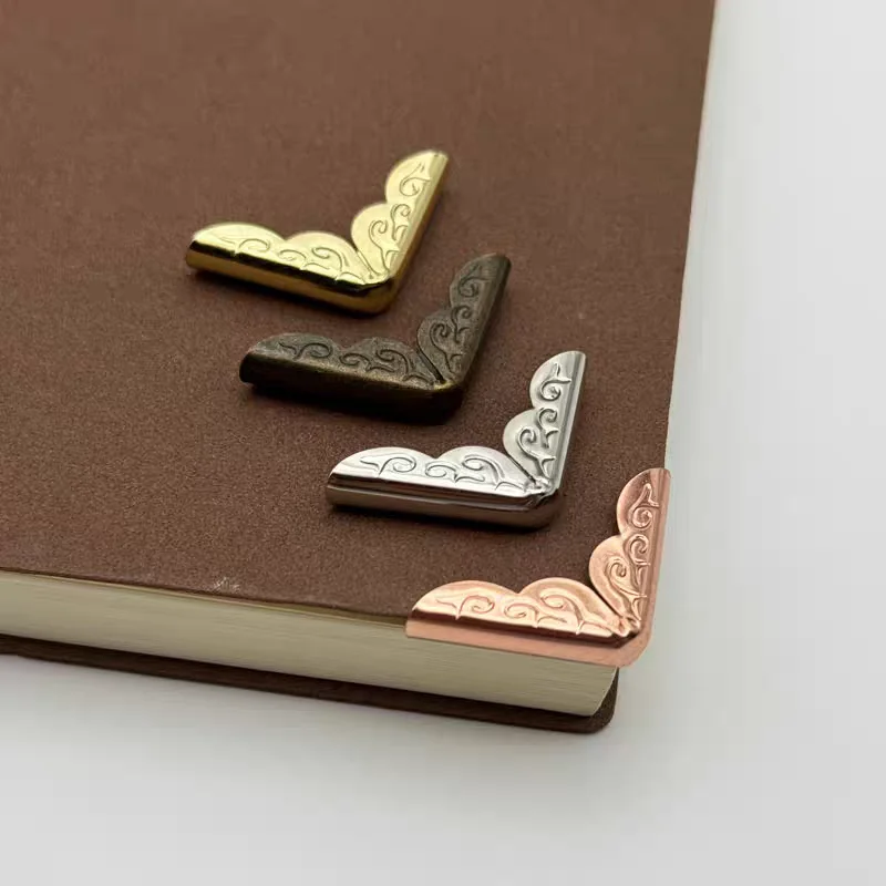 AntiqueBronzeCross-StitchCornerProtectors–DIYScrapbookingEmbellishmentsforCards&PhotoAlbums,VintageFloralPaper-AliExpress