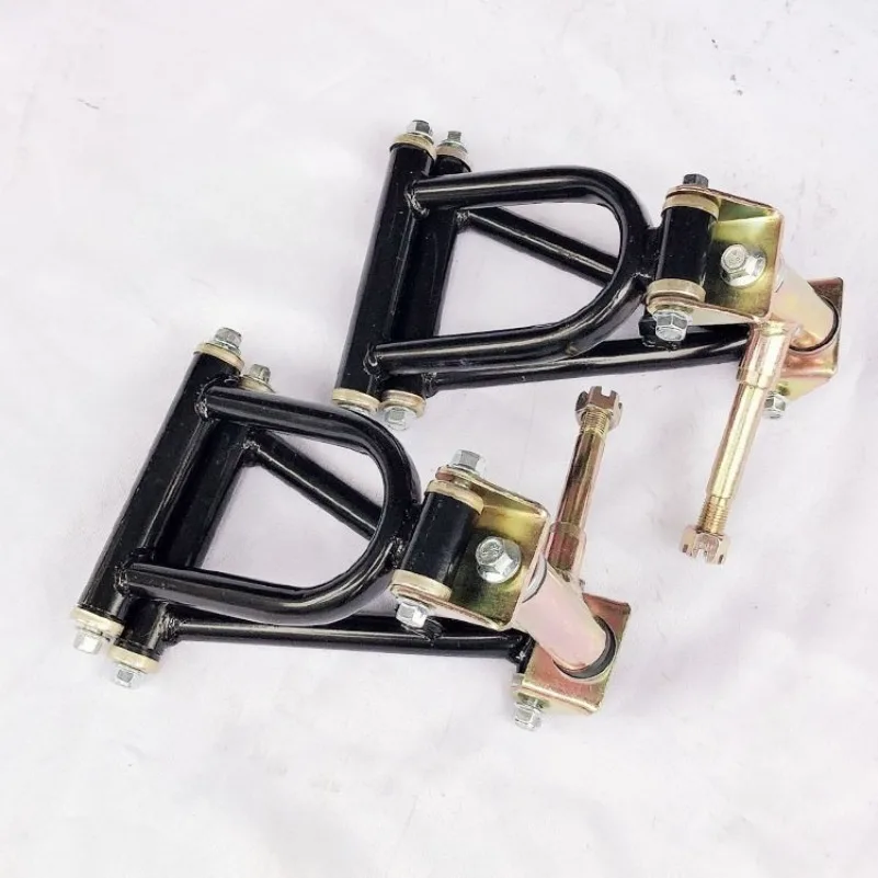 DIY Modified Go Kart Parts Motorcycle Front Suspension Extended Swingarm Steering Knuckle Assembly One Set