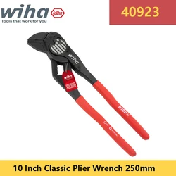 WIHA 40923 10 Inch Classic Plier Wrench 250mm Adjustable Water Pump Plier the Button-free Solution for Confined Spaces