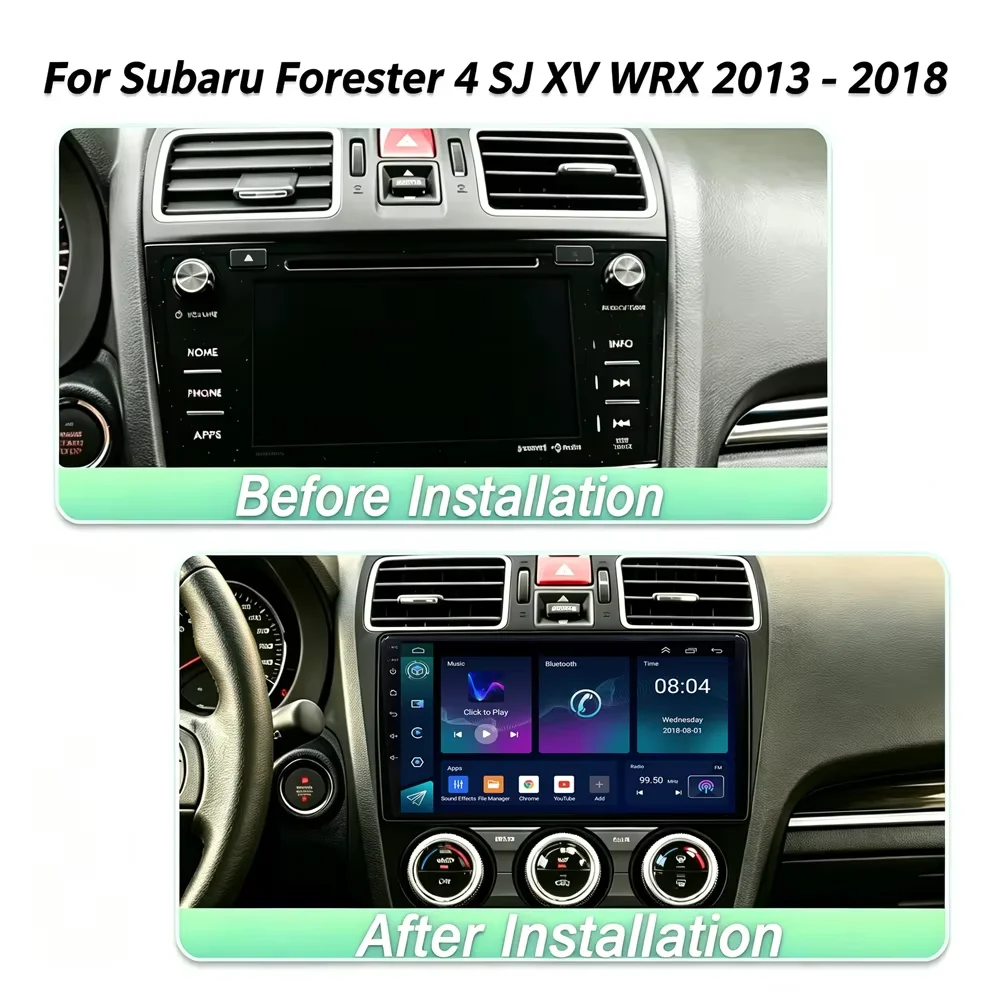 Cortex-A76 Octa-Core Android 16 Car Stereo For Subaru Forester 4 SJ XV WRX 2013 - 2018 Car Radio GPS Multimedia Player Wifi DVD