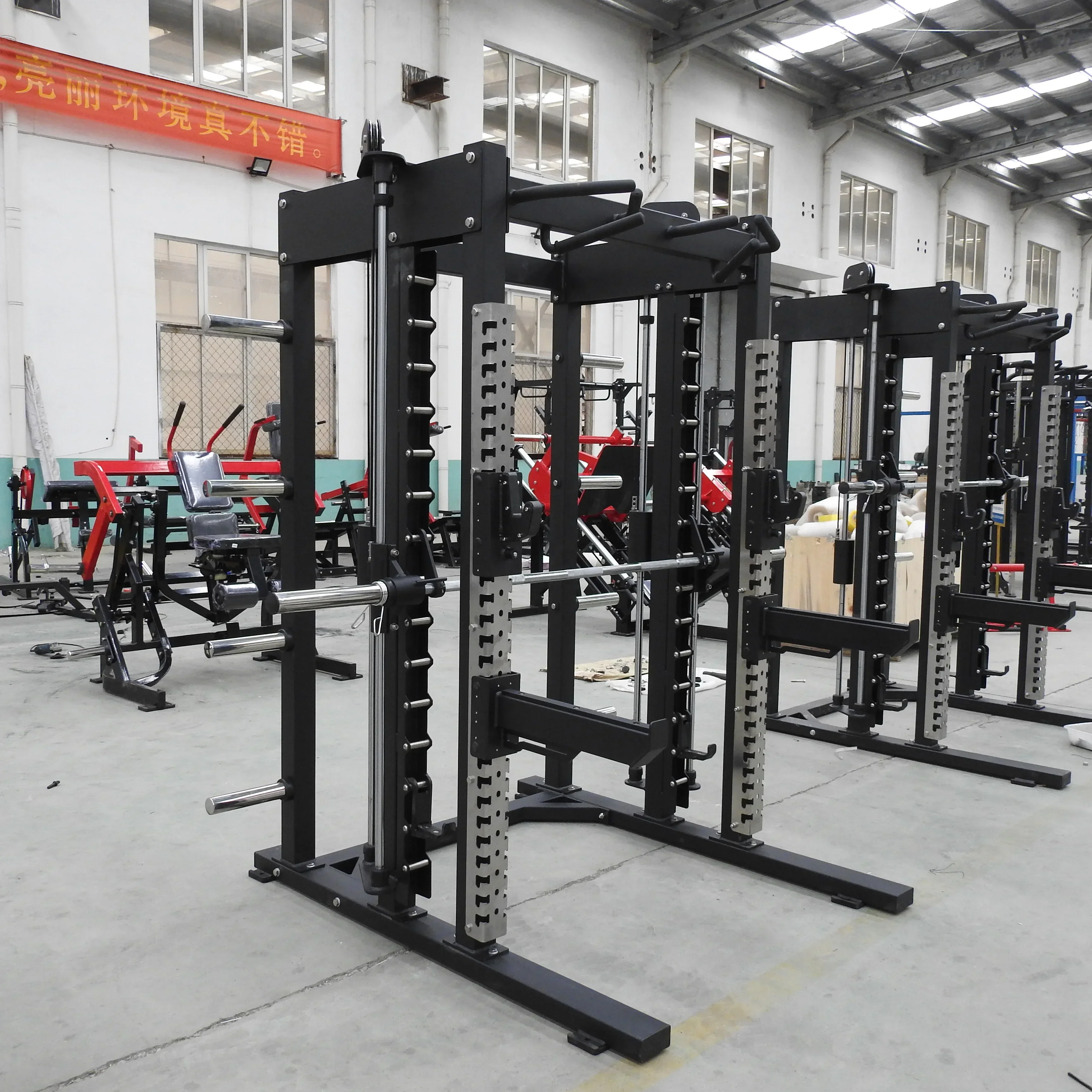 New Design Fitness Equipment gym Smith Machine With Adjustable Bench multi-functional Home Gym Equipment