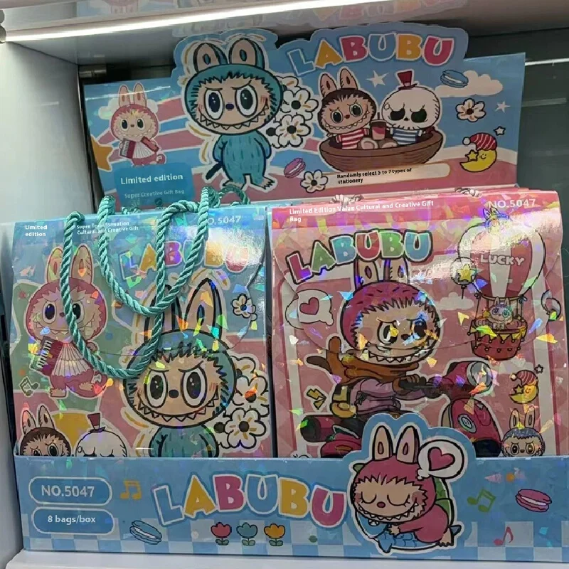 

New Labu Large Blind Bag Cartoon Creative Student Stationery Set School Opening Gift Pack Neutral Pen Notebook