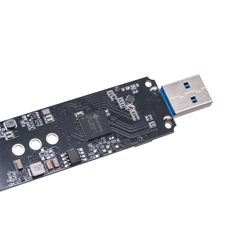 Adaptador de protocolo Dual M.2 SATA/NVME SSD, placa de conversión JMS581DL, Chip M2 A USB 3,1, tipo A, compatible con 2230, 2242, 2260, 2280, M2 SSD