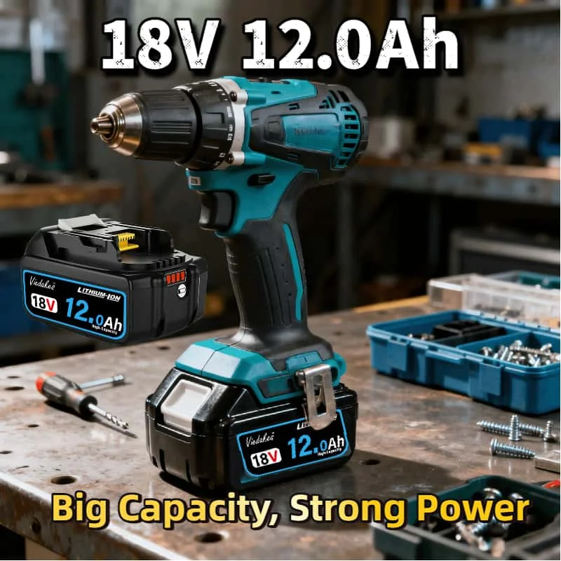 

Upgrade for Makita 18V 12.0Ah Battery – Rugged Build,Fast Charging，Stable Output & Longer Lifespan for Industrial/DIY Projects
