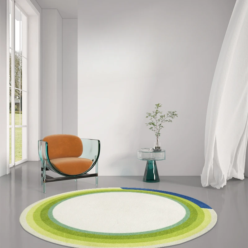 

Modern minimalist carpet/green circular art floor mat living room bedroom dressing table dressing mirror