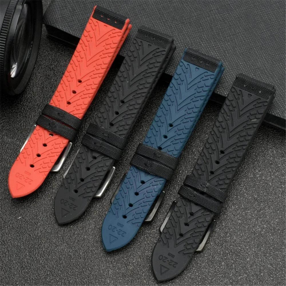 20mm 22mm 24mm Nylon Silicone Bottom Strap Men Soft Waterproof Rubber Wrist Bracelet Accessories for Omega Seiko Mido Watch Band