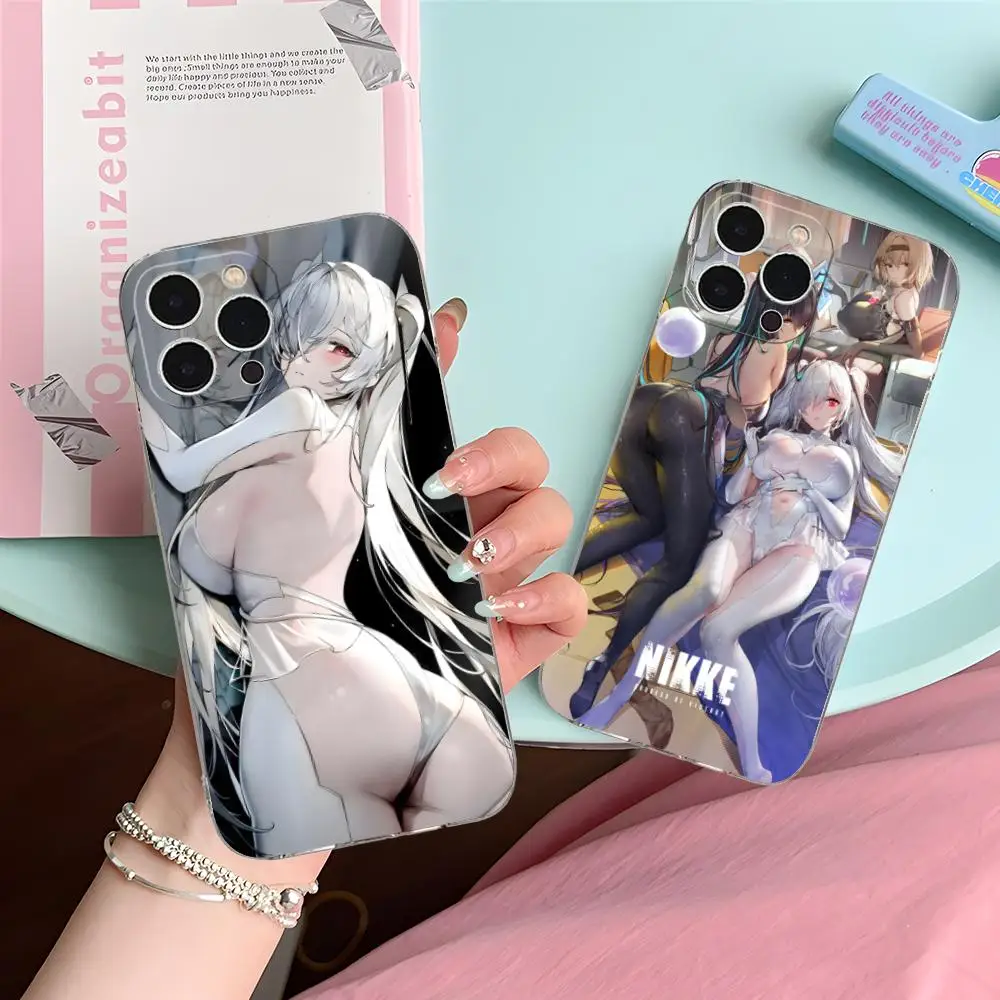 Чехол для телефона Goddess Nikke Cinderella для iPhone 16, 15, 14, 13, 12, 11 X XR XS Pro Max Plus, мини-прозрачный роскошный чехол, красивый