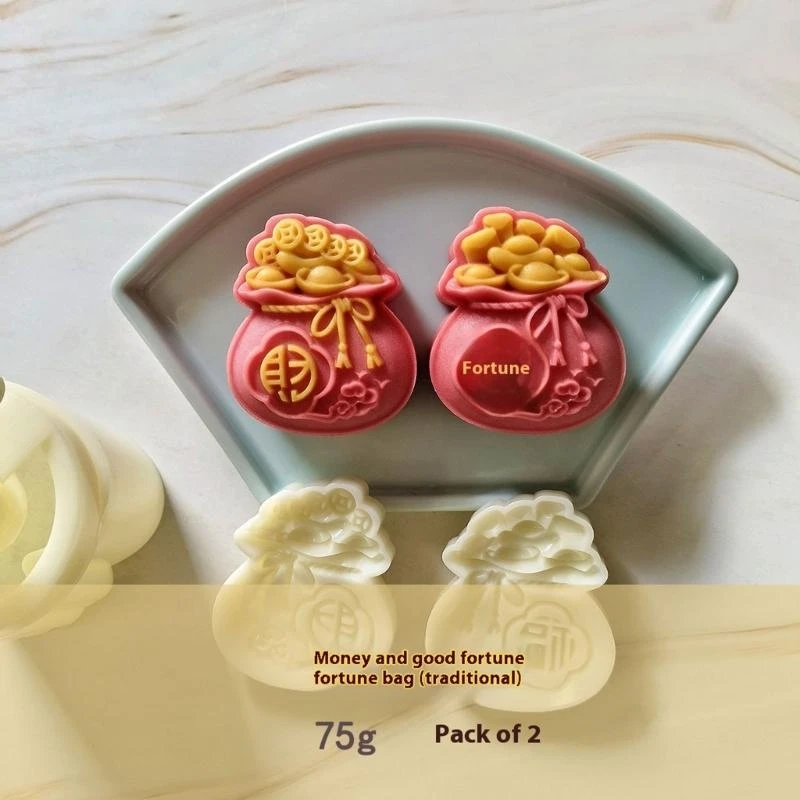  Effective Mooncakes Maker 50g 75g Double Design Plastic Baking Kitchen Tool