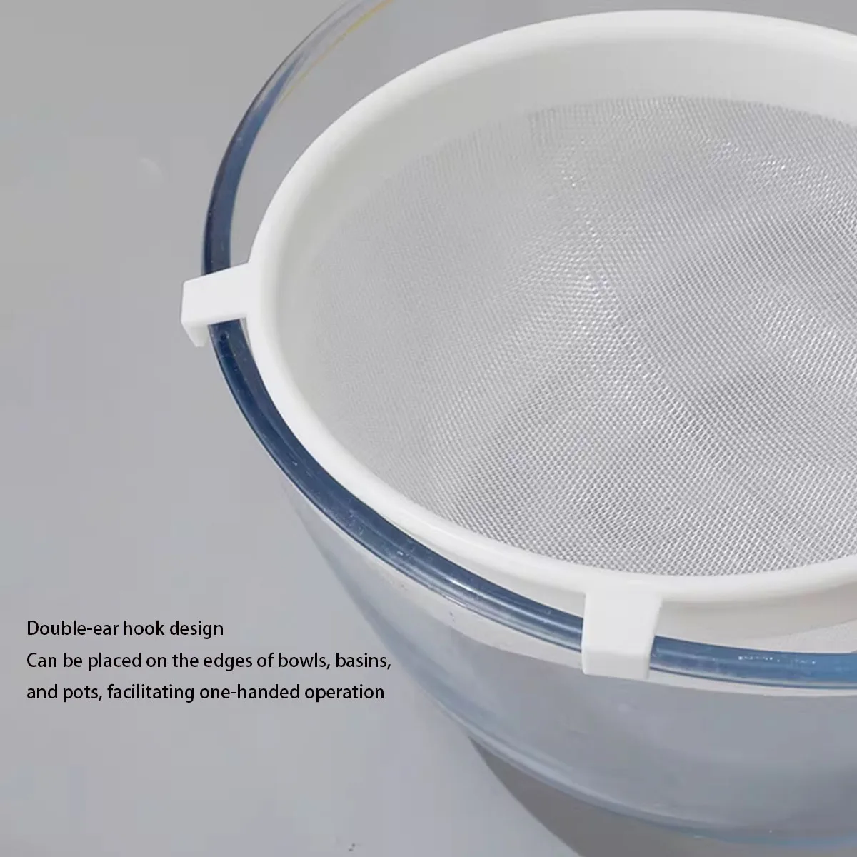 Colander, escape, dregs · medicine strainer, plastic nylon mesh, 40 mesh, flour sieve mesh