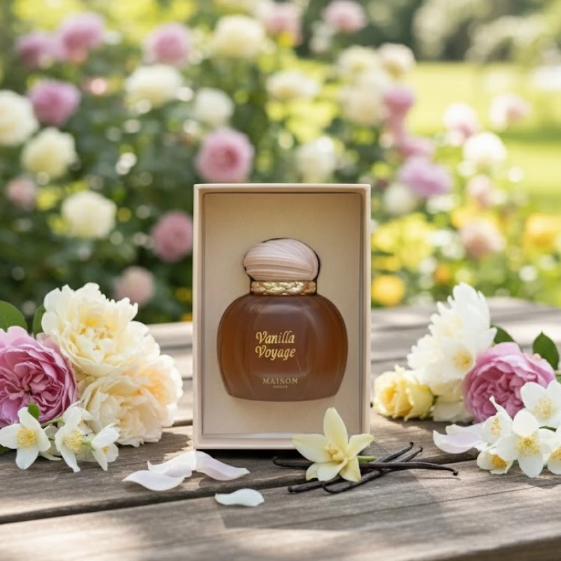 

Vanilla Voyage 100ml Perfume Árabes Unisex Luxurious Warm Fragrance with Caramel Jasmine Honey Amber Vanilla Musk Essence