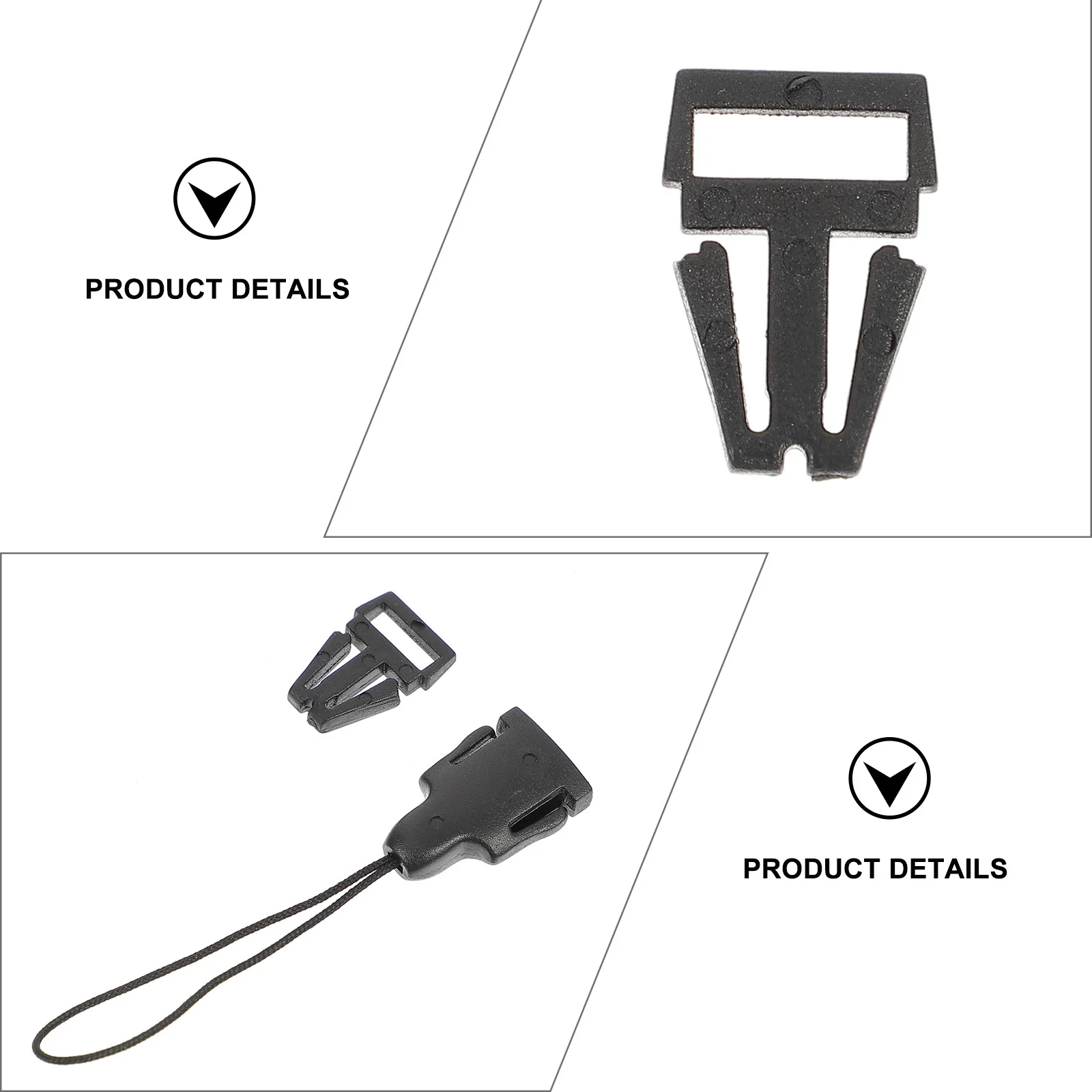 

20Pcs Qd Loop Camera Accessories Quick Detach Buckle for 12Mm Strap Simple Install No Tools Needed 12Cm Loop for Small