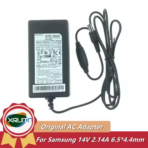 Original AD-3014B 14V 2.14A 30W AC Adapter for Samsung Monitor S27A350H S22A100N S22A330BW S22B150N Power Supply PS30W-14J1