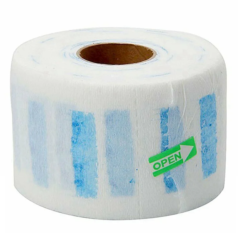 

Hot Sale 4X 5 Neck Hair Cutting Collar Ruffles Strip Roll Paper Hygiene Salon Barber Dispose
