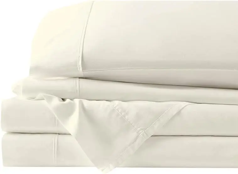 

Rv Sheet Sets-(39X75) Bunk Size, Ivory Solid Up To 8-10 H Deep Mattr Sheets For Camper Bed Sheetset.