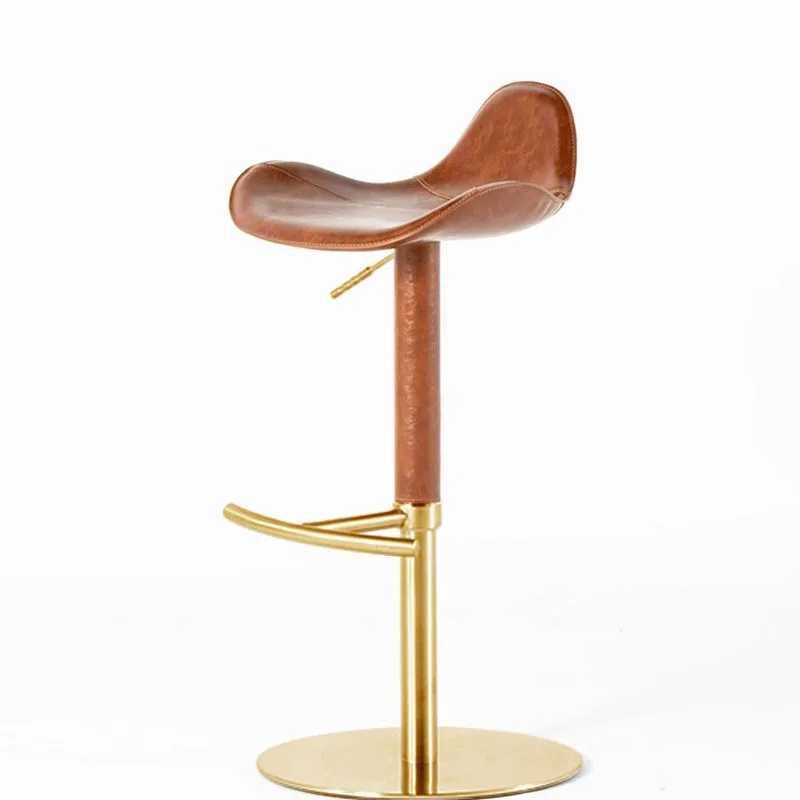 Swivel Counter Barstools Adjustable Aesthetic High Metal Hairdressing Rocking Bar Stools Design Office Bancos De Bar Furniture