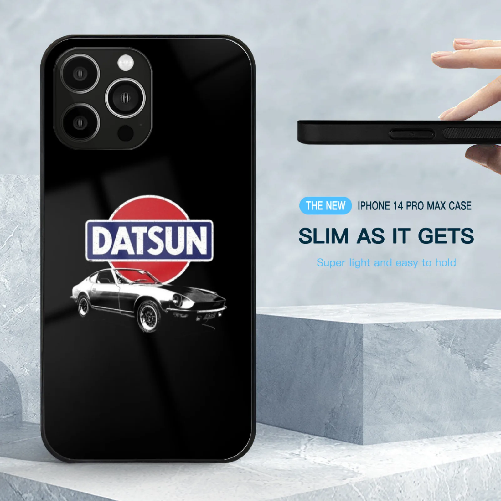 Datsun 240Z Sandy Bay Tempered Glass Case For Iphone 15 14 13 12 11 Pro Max Mini X Xr Xs Max 8 7 Datsun 240Z Sandy Bay Soft