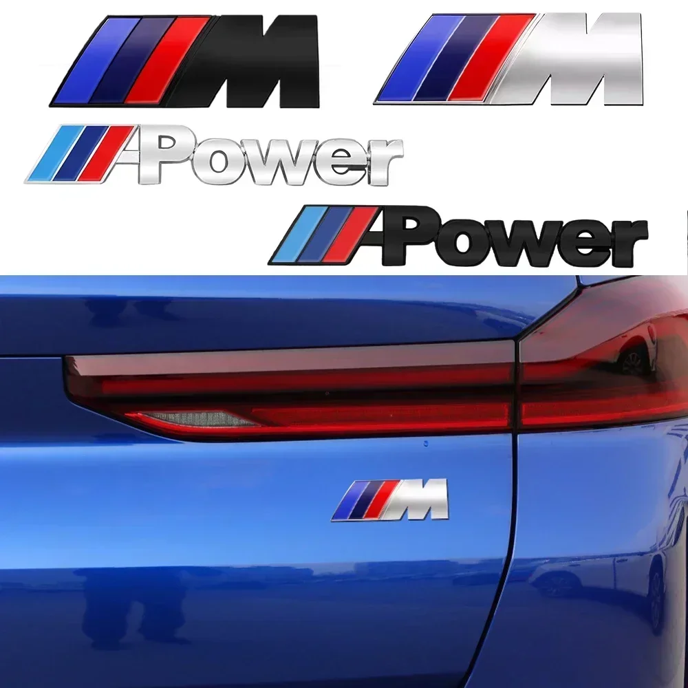

3D Metal Car M POWER Badge Emblem Deocration Sticker Auto Body Trunk Modification Decal For BMW F13 F15 F16 F30 F34 F32 F31 E36