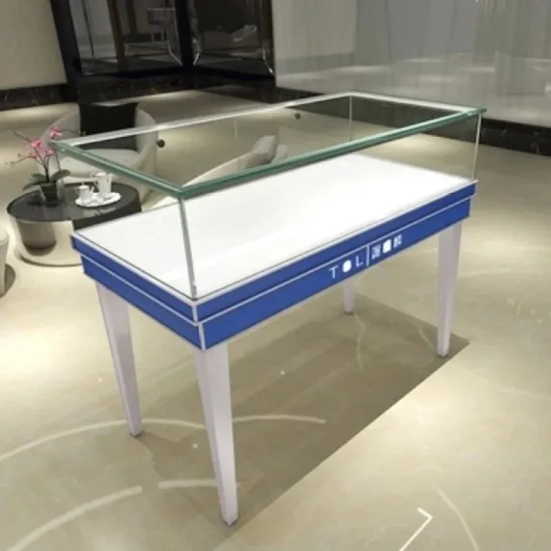 custom.Custom Made Shop Mall Showroom Latest Curve Combined Watches and Jewelry Cases Kiosk Jewelry Display Cabinet Jewelry Disp view 4