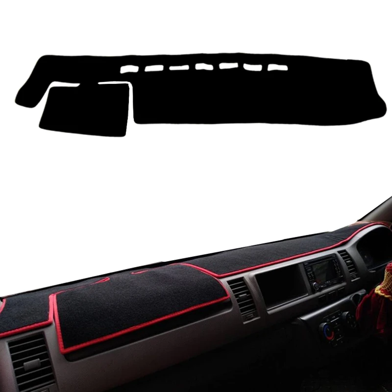 For Toyota Hiace RegiusAce Commuter 2004-2017 2018 Dashboard Cover Dashmat Dash Mat Instrument Sun Shade Carpet Auto Accessories