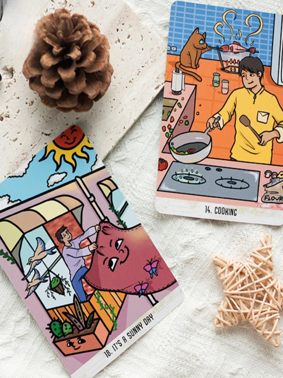 happy-little-things-jeu-de-cartes-de-table-decontracte-produits-en-papier-de-marque-italienne-en-provenance-de-chine