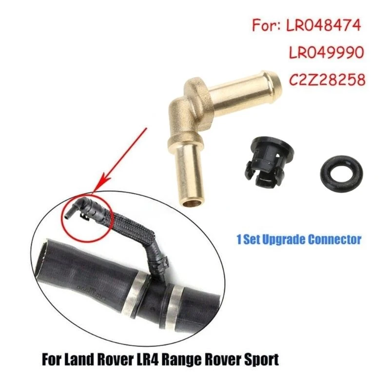 LR049990 LR048474 C2Z28258 Radiator Thermostat Water Outlet Tube Hose Connector Auto Car Accessories for Velar 2017
