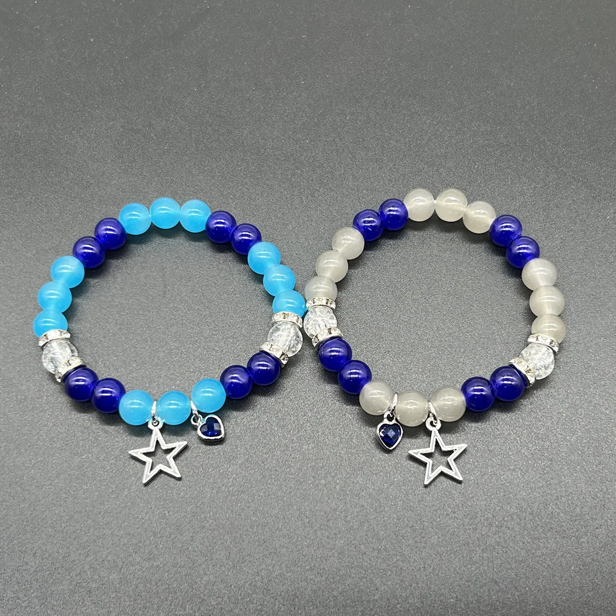 Neue Perle Stern Liebe magnetische Anziehung kraft Paar Armband TV-Mädchen passende Armbänder, die sich wirklich um Album inspirierte Armbänder kümmern