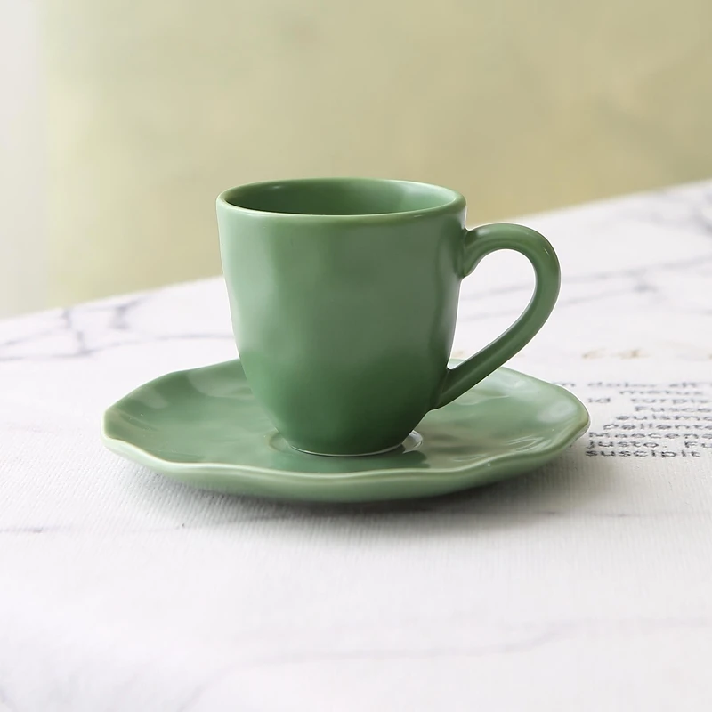 Italian style craft, color glaze, concentrated ceramic, coffee cups, plates, clubs, homes, guest tea cups
