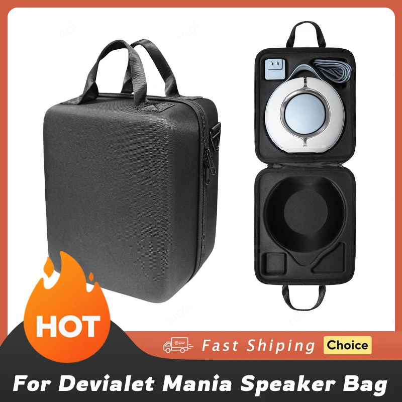 

Портативная сумка для переноски, дорожная сумка из ЭВА, водонепроницаемая, противоударная, с плечевым ремнем для уличного динамика Devialet Mania
