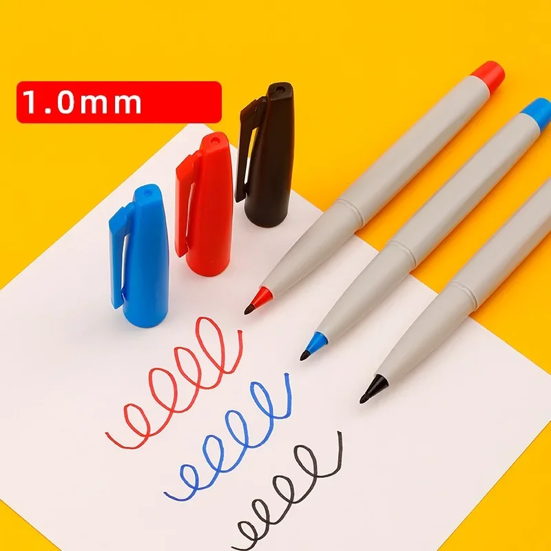 1pcs Klein Blue Sign Pen 1mm Unique Sky Color Marker Spot Liner for Writing Signature Drawing Painting Highlight School A7045