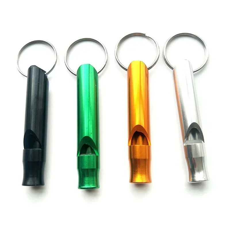 Sports Whistle Mini Survival Whistle Multifunctional Key Chain Aluminum Alloy Cheerleading Outdoor Emergency Alarm