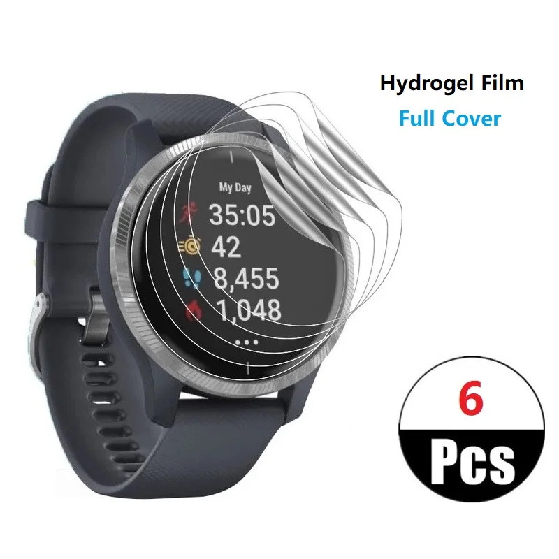 6 Pcs Full Hydrogel Protective Film For Garmin Fenix 5 5x 5s Plus Smart Watch Screen Protector Not Glass Screen Protection Film