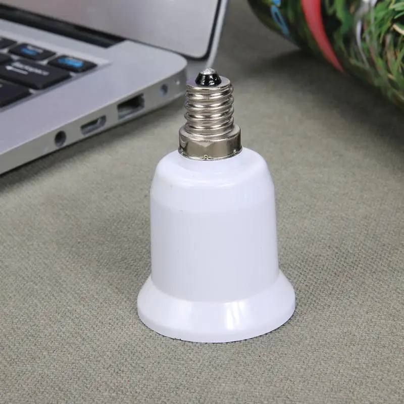 1/5pcs E14 To E27 Lamp Holder Converter Fireproof Socket Base Converters Light Bulb Adapter Conversion Lighting Accessories