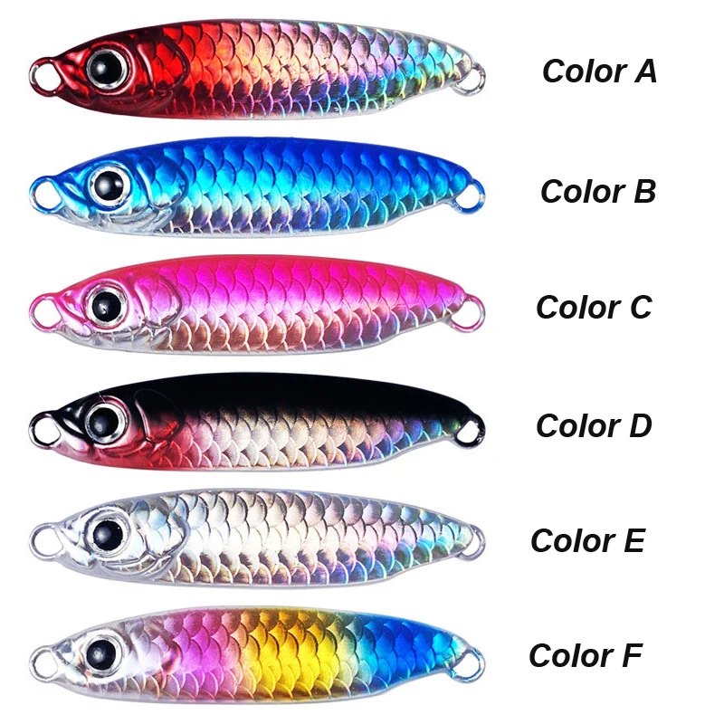 YUCONG 1PC Metal Jigging Lure 7-10-15-20-25g Trolling Fishing Bait Sinking Hard Wobbler Jigs leurre fisching cebo duro Hartköder