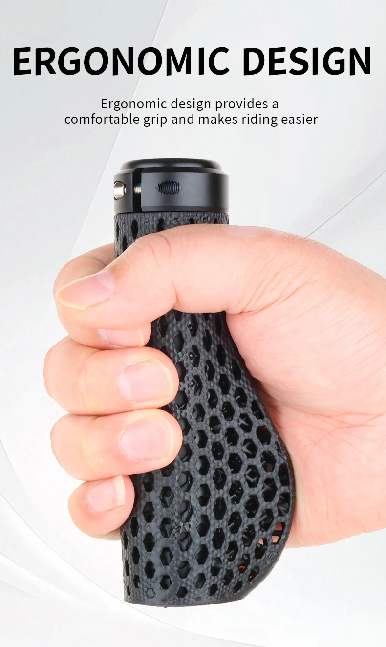 GUSTAVO 3D-gedruckte Fahrradgriffe, Stoßdämpfung, Mountainbike-Lenkerabdeckung, MTB-Griff + Expansionsschraube – Detail 8
