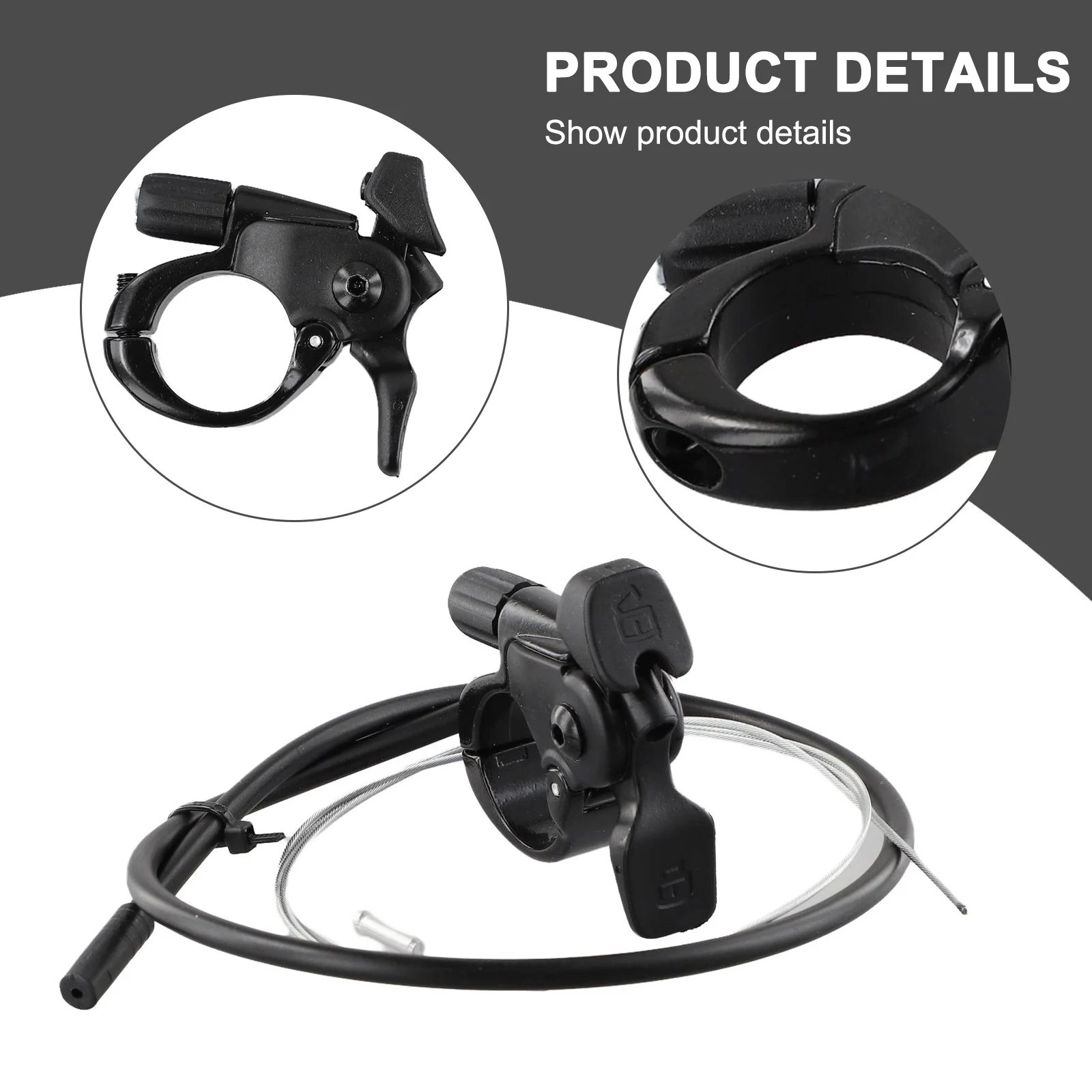 High Quality Mountain Bike Front Fork Wire Control Switch Bicycle Remote Fork Lockout Switch Lever With Wire Pipeline Core