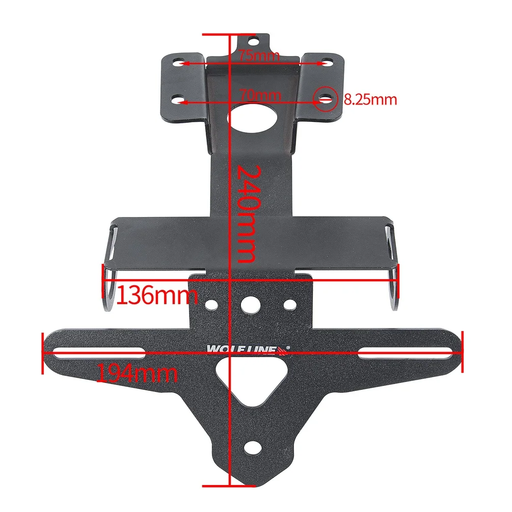 YZF-R7 License Plate Holder Bracket Motorcycle Rear Tail Tidy Fender Eliminator For Yamaha YZF R7 R 7 2021 2022 2023 Accessories