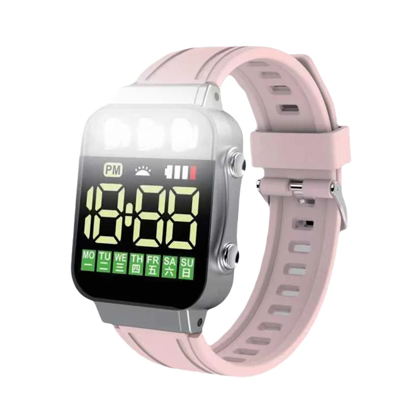 

Sports LED Electronic Watches USB Rechargeable Flashlight Student Sport Wristwatch Lighting Watch Gifts For Man